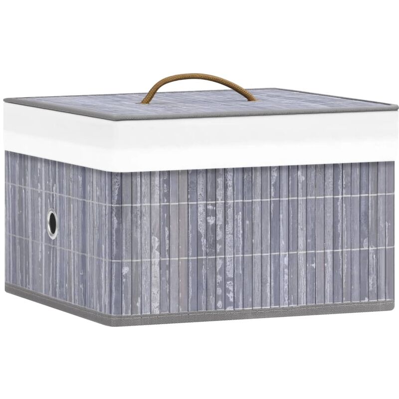 

Cajas de almacenamiento de bambú 4 unidades gris - Gris - Vidaxl