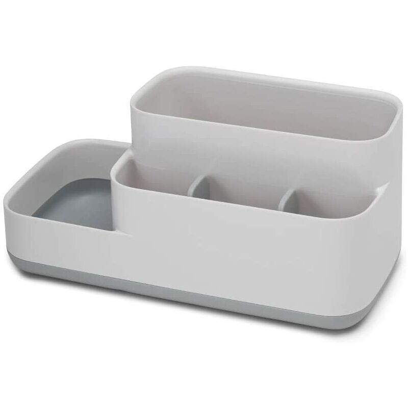 

Cajas de almacenamiento para baños, lavabos, estantes para cosméticos, organizadores de mesa （Gris）
