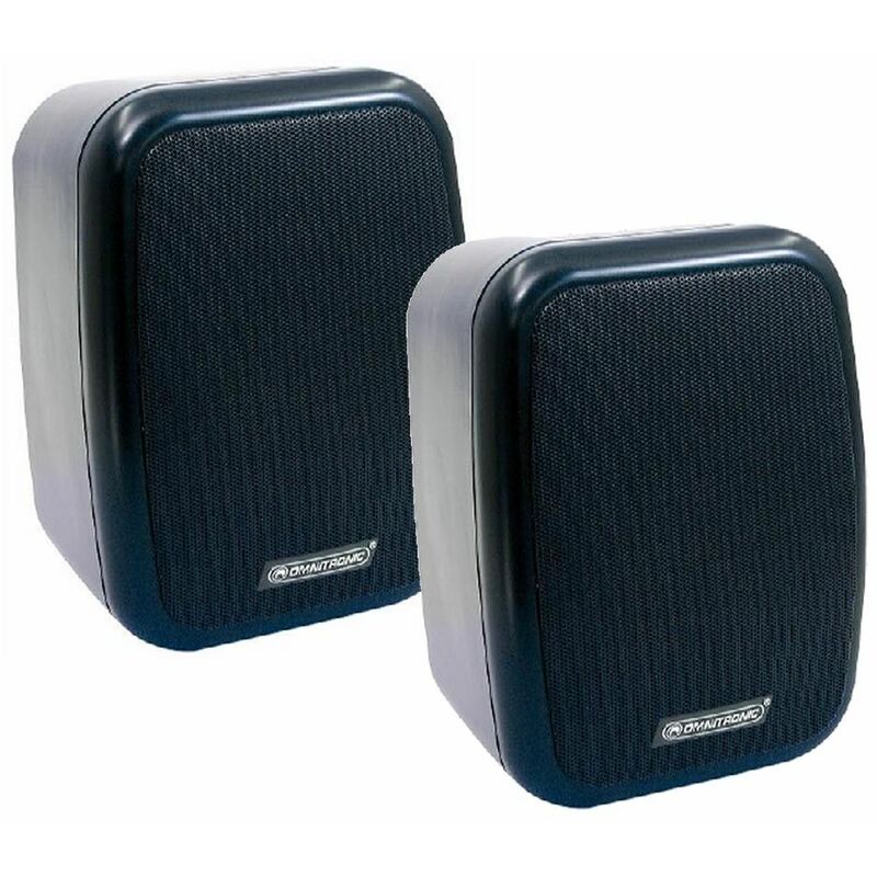 

Omnitronic - cajas de altavoces altavoz de pared PA DJ par de soportes de pared incluido WA-4S negro