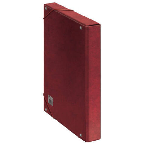 CAJAS DE PROYECTOS CARTÓN FORRADO LOMO DE 3 CM ROJO 245X350X30 DOHE 09721