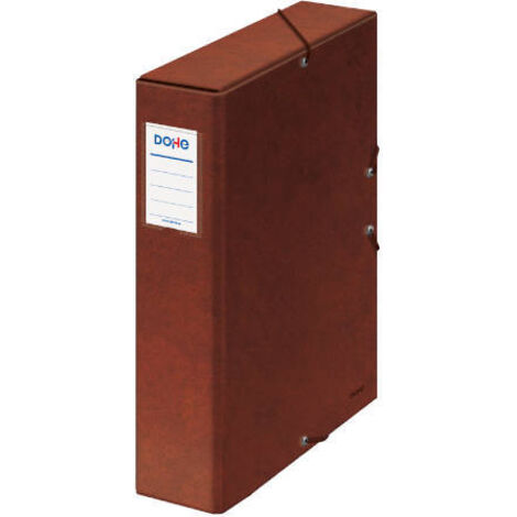 CAJAS DE PROYECTOS CARTÓN FORRADO LOMO DE 7 CM CUERO CON ETIQUETA 245X350X70 DOHE 09573