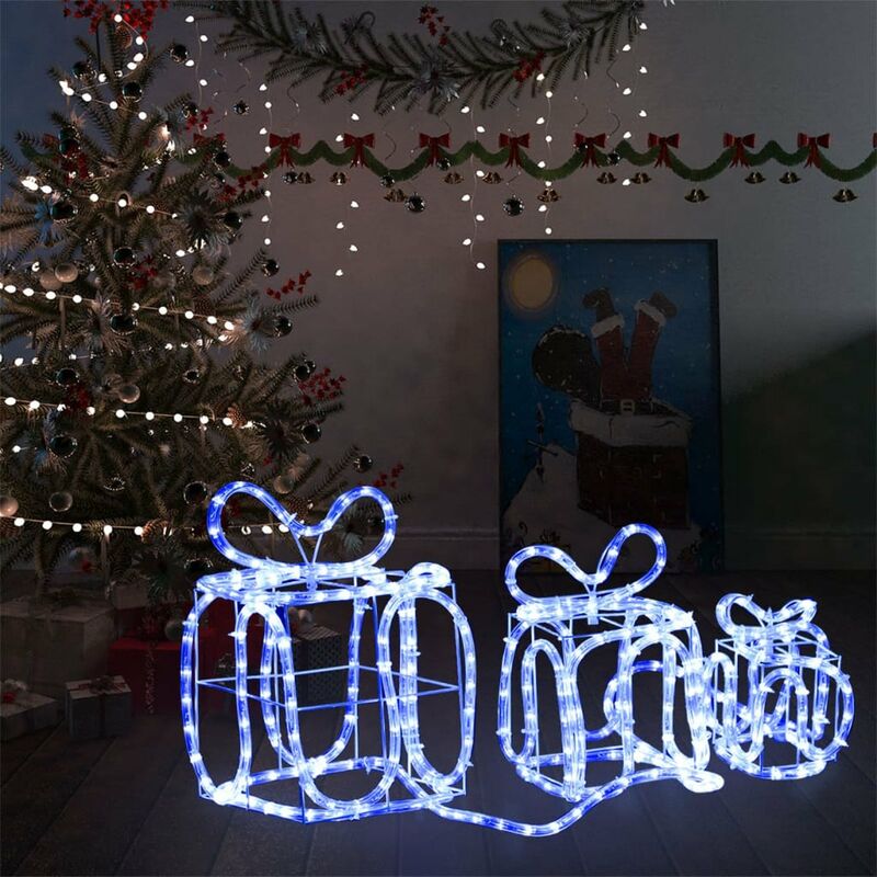 

Cajas de regalo adorno navideno 180 LED interior y exterior