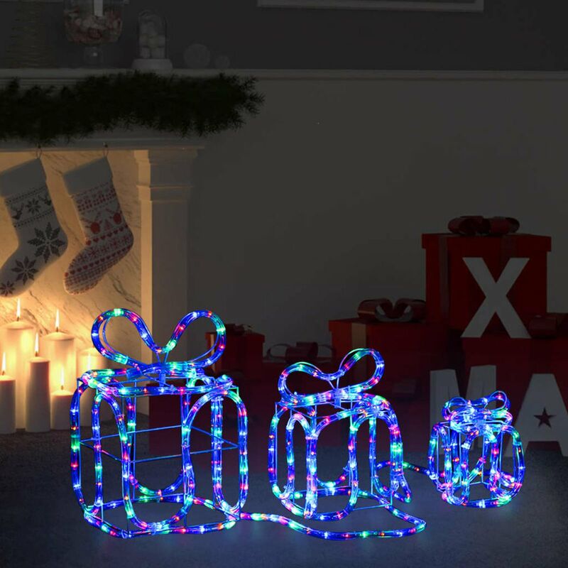 

Cajas de regalo adorno navideno 180 LED interior y exterior