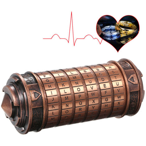 Cajas de seguridad metálicas con cerradura de combinación Cryptex - Regalos de boda - Regalos de San Valentín - Regalos con contraseña