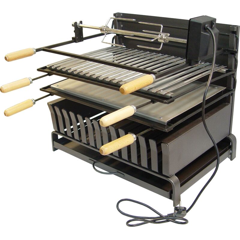

Cajón Barbacoa abierto kit pollo Imex el Zorro 70x40x50