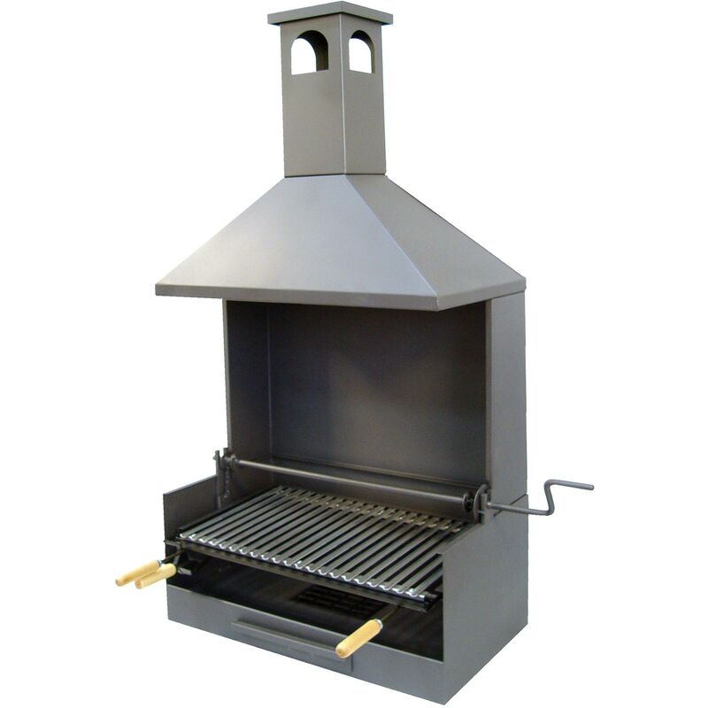 

Cajón Barbacoa con chimenea para Obra-Elevador y Parrilla Inox Imex el Zorro 72x40x148