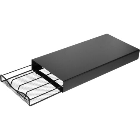 Cajón de almacenamiento para 40 cápsulas, organizador de cajón de metal para cápsulas de café, almacenamiento de cocina