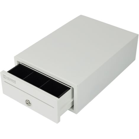 Cajón de efectivo pequeño bajo mostrador, cajón de efectivo, caja de efectivo económica HDWR HD-KER20W