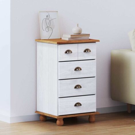 Cajón de Gaveta con cajón ASKIM Blanco 45.8 x 40 x 79 cm vidaXL