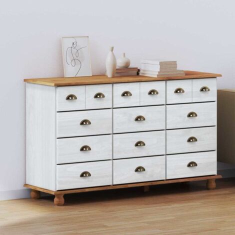 Cajón de Gaveta con cajón ASKIM Blanco 79 x 40 x 133.5 cm