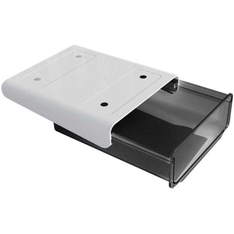 Cajón deslizante adhesivo para debajo del escritorio - Cajón multiusos de plástico adhesivo - Cajón para útiles escolares - Cajón para manualidades