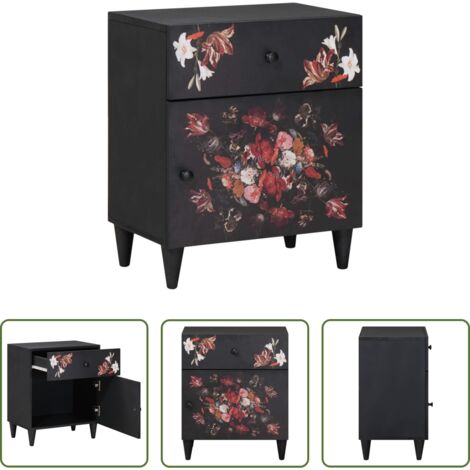 Cajón -  Mesita de Noche con cajón Multicolor 50 x 33 x 60 cm