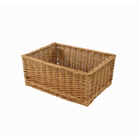 Cajón mimbre natural rectangular cm47x37h22