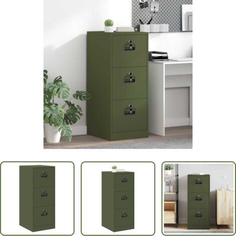 Cajón -  Mueble archivador con cajón Verde Oliva 44 x 50 x 106.5 cm