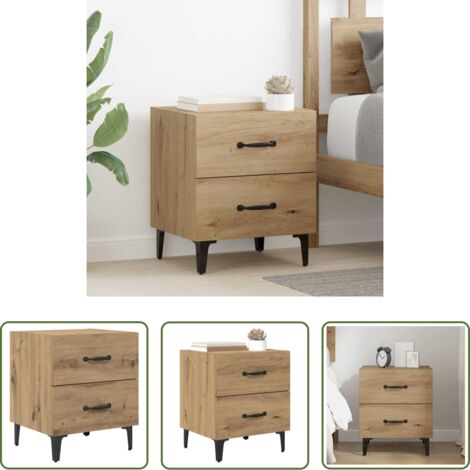 Cajón -  Mueble cama con cajón Roble artesanal 40 x 35 x 47,5 cm