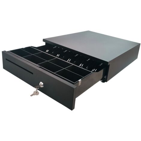 Cajón Portamonedas 10POS CP-405N/ Manual y Automático/ Negro