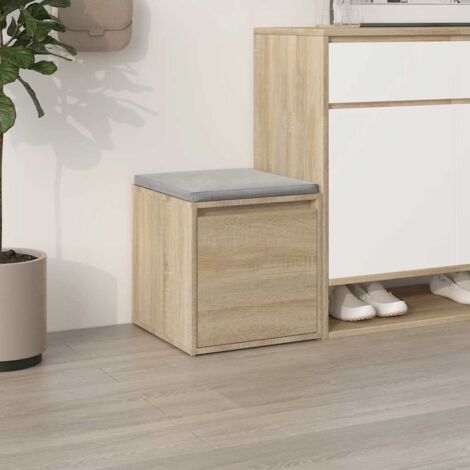 Cajón taburete madera contrachapada roble  40,5x40x40 cm