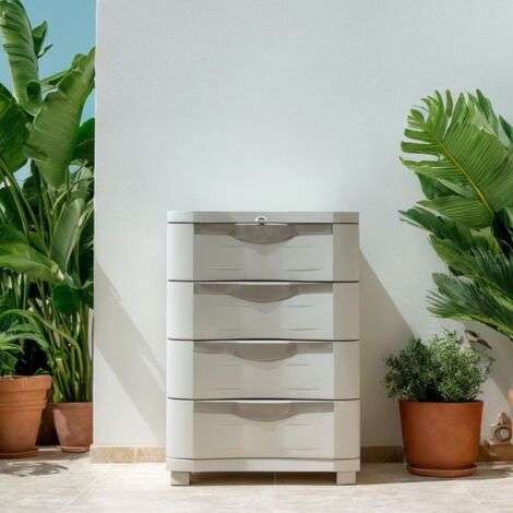 Cajonera 70 cm Space Saver Plastiken Beige