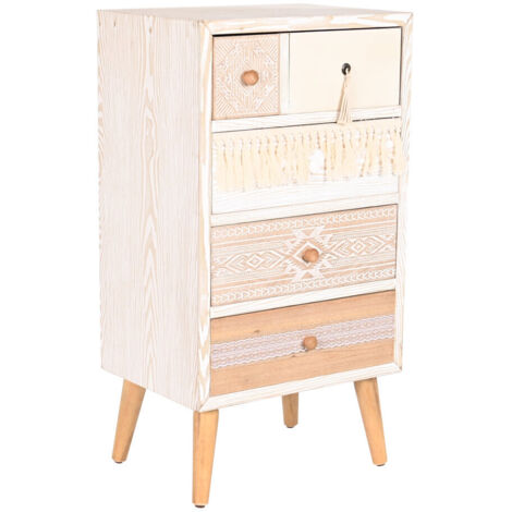 Cajonera Abeto Algodon 48X35X89 Blanco MB201937