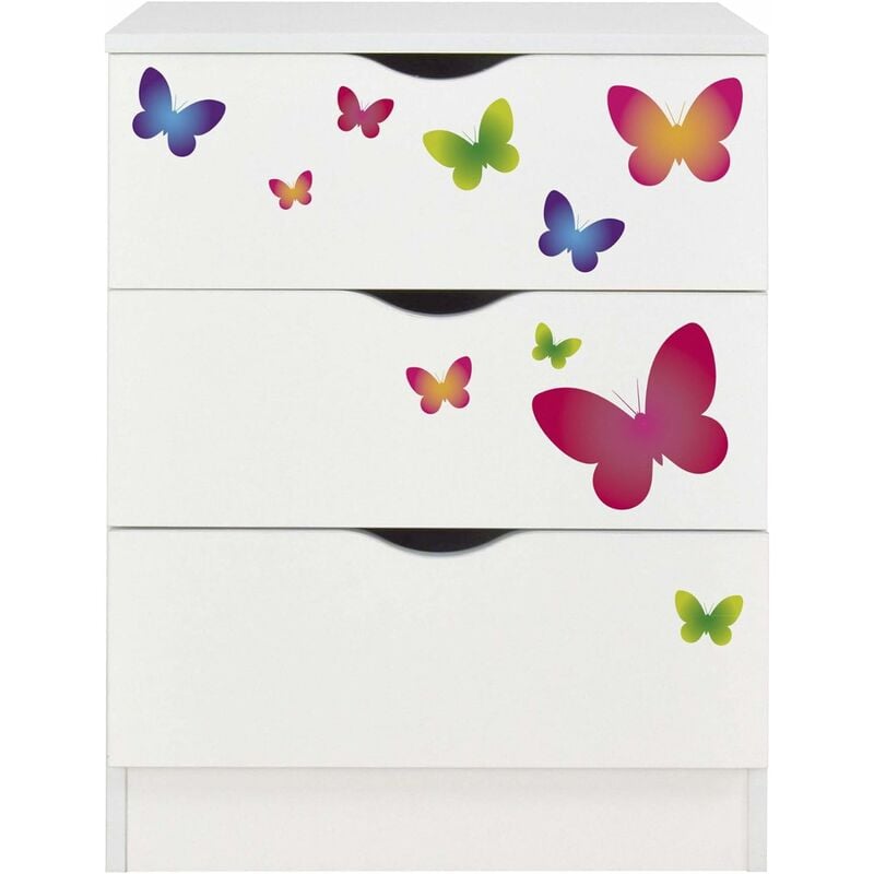 

Cajonera blanca - Mariposas