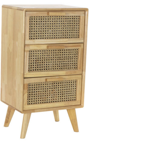 Cajonera Caucho Ratan 40X30X72 Rejilla Natural