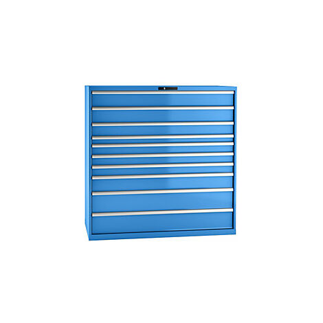 Cajonera  chapa de acero  H x A 1450 x 1431 mm  10 cajones 