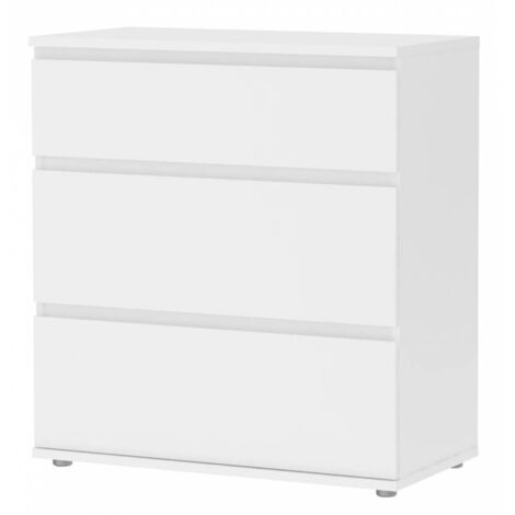 Cajonera con 3 cajones blancos cm 77x40x84h