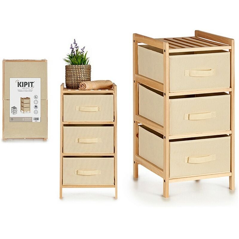 

Cajonera Crema Madera TNT (Non Woven) (34 x 66 x 36 cm)
