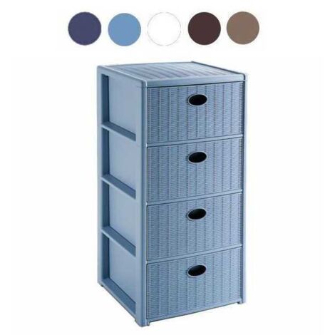 Cajonera de 4 cajones 40X40 h 80 Tortora Stefanpl