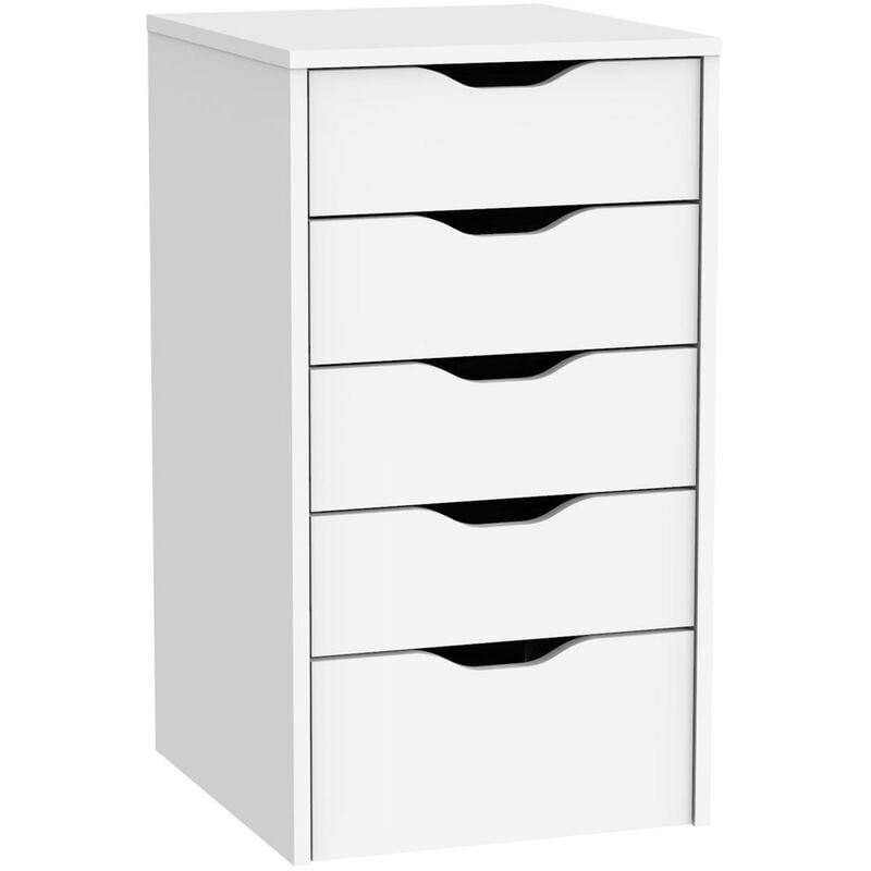 

Cajonera 5 cajones Eko 71 x 40 x 43 cm Blanco - Blanco