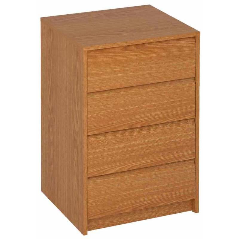

Cajonera de 50 cm para armario 4 cajones varios colores en acabado bisel 73,4 cm(alto)50 cm(ancho)45 cm(fondo) Color ROBLE