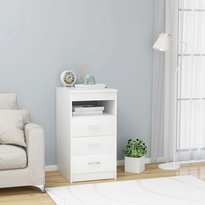 

Cajonera de aglomerado blanco 40x50x76 cm - Blanco
