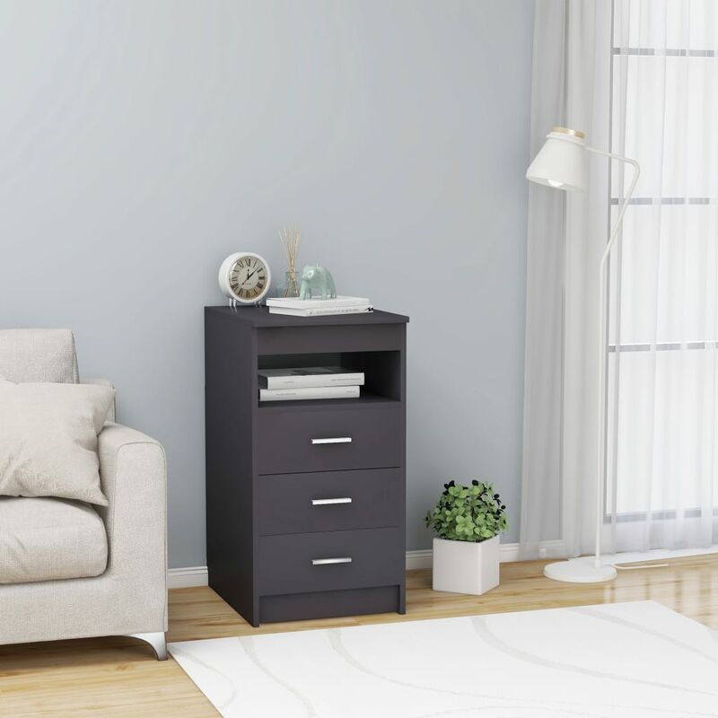 

Cajonera de aglomerado gris 40x50x76 cm - Gris