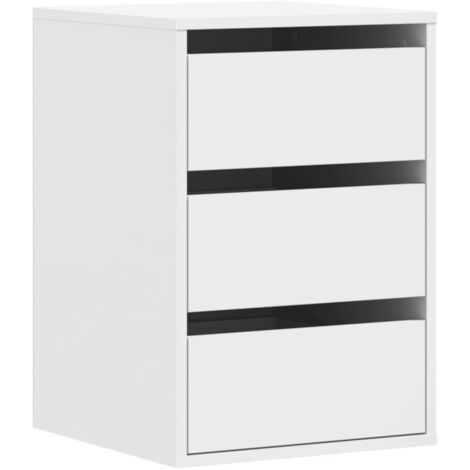Cajonera de esquina madera de ingeniería blanco 40x41x58 cm vidaXL