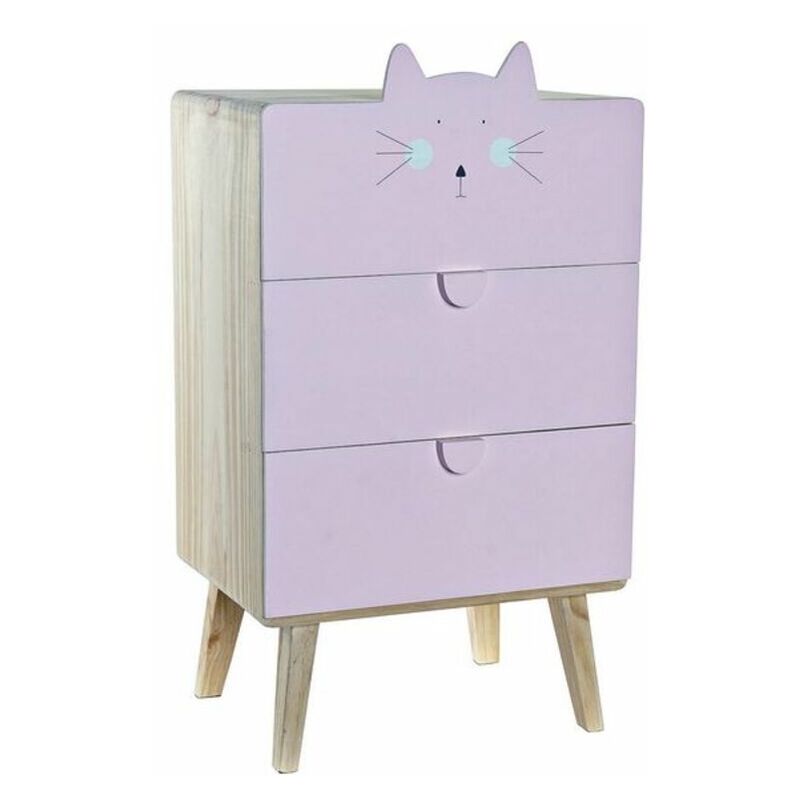 

Cajonera DKD Home Decor Gato Madera de pino (40 x 28 x 71 cm)