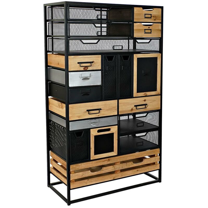 

Cajonera DKD Home Decor Metal Madera MDF (75 x 34 x 130 cm)