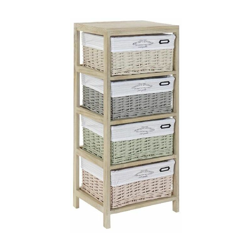

Cajonera DKD Home Decor Mimbre Madera de Paulonia (40 x 30 x 94 cm)