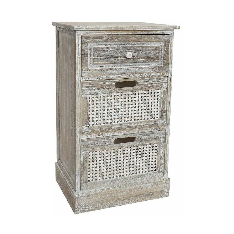 

Cajonera DKD Home Decor Ratán Madera de Paulonia (40 x 30 x 70 cm)