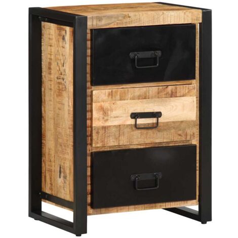 Cajonera madera maciza de mango 50x35x70 cm