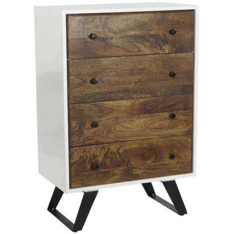 Cajonera Mango Metal 70X40X105 Blanco