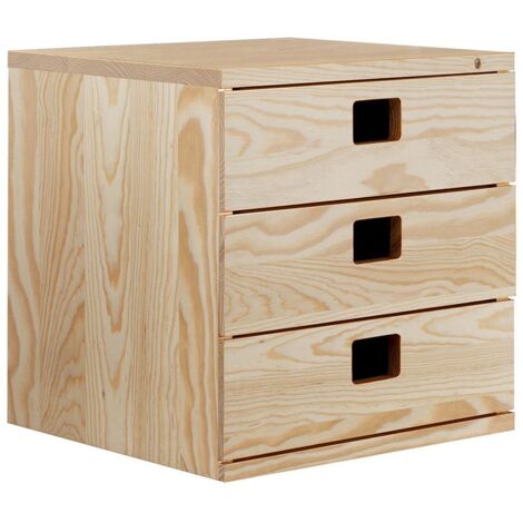 CAJONERA MODULAR 3 CAJONES 36X33X36cm -