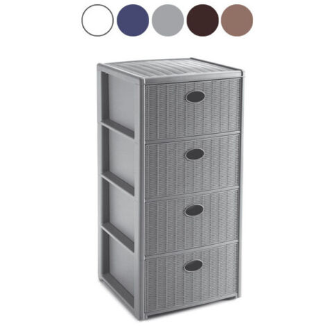 Cajonera P.4 Elegance Gris. 40X40 H 80 Stefanpl