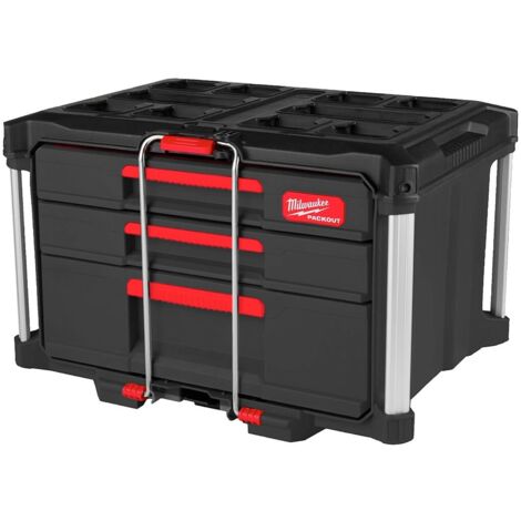Cajonera PACKOUT Milwaukee con 2 + 1 cajones