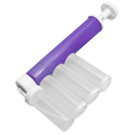 Cake Airbrush Duster Poudre Pulvérisateur Manuel Pulvérisation Outil Ensemble pour Boulangerie Décoration Violet