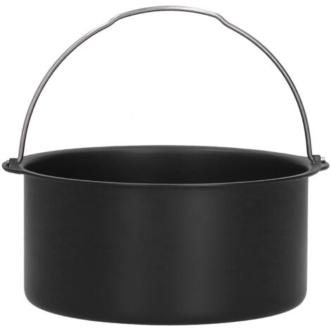 Cake Barrel Carbon Steel NonStick Cake Baking Tray Kitchen Electric Fryer Accessory(8in )