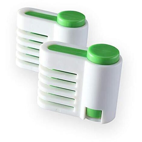 Cake Cutter - 5-Layer Adjustable Plastic Cake Leveler - For Cakes Up To 25 Cm - Kitchen Cutting Fixator - Green - 2 Pieces