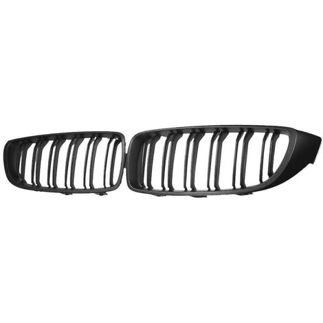 Calandre avant F30, grille de capot pour BMW Série 3 F30 F31 F35 2012-2018 (double grille noire mate)