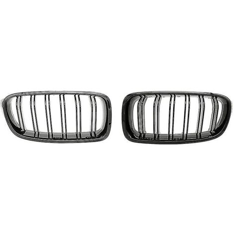 Calandre avant noire brillante compatible avec BMW Série 3 F30 F31