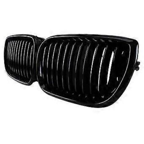 Calandre avant noire brillante pour BMW Série 3 E46 (2002-2005), berline 4 portes (318i, 320i, 323i, 328i), grille de pare-chocs avant