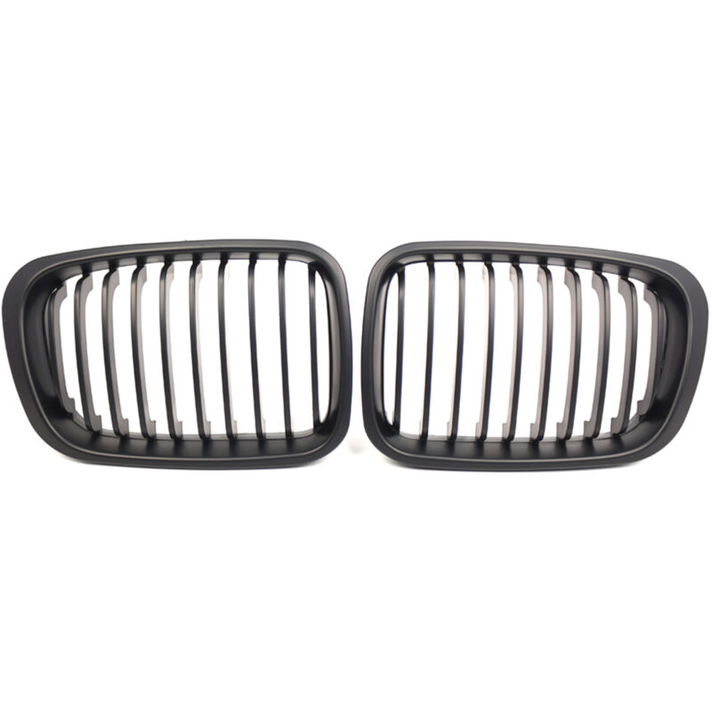 Lifcausal - Calandre avant noire mate de couleur m 2 pièces pour bmw E46 Série 3 4 portes 1998-2001
